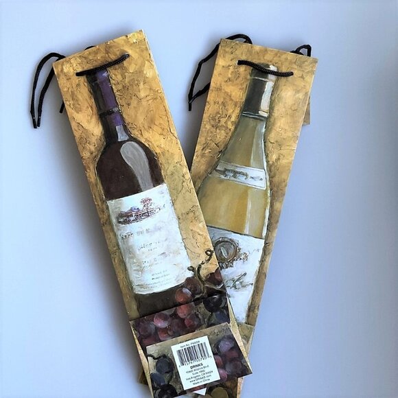 2 CONNOISSEUR'S DELUXE WINE GIFT BAGS - Picture 2 of 5